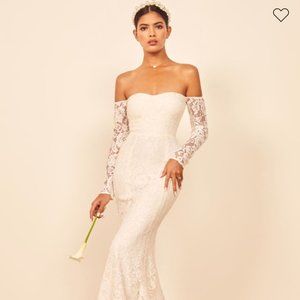 NEW Reformation Champs Wedding Dress - Size 2